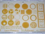 LEAVE MEMORIES - BOTTLECAPS- 200604 - RUBBER STAMPS FOR CARDS AND SCRAPBOOKING