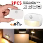 LED Motion Sensor PIR Night Light Cordless Battery Powered Closet Stair Light