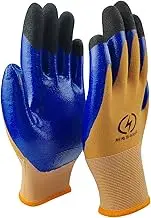 Bewinner Profesional Work Gloves - 400V Electrical Insulated Glove, Antislip Touchscreen Safety Gloves for Work, Instrumentation Appliances Maintenance