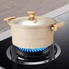 Pressure Cooker Soup Pot Practical Saucepan with Lid Non Stick Multipurpose Slow