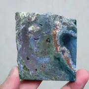 B5111Amazing Natural Ocean Jasper Agate Crystal Stone Slice Jasper Reiki Upstand