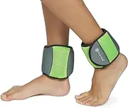Gaiam Ankle Weights Strength Training Weight Sets for Women & Men with Adjustable Straps - Walking, Running, Pilates, Yoga, Dance, Aerobics, Cardio Exercises (5lb & 10 Pound Sets)