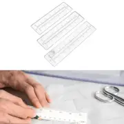 3 Pieces Zipper Making Templates Sewing Accessory DIY Crafts Patchwork Ruler