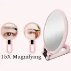 Double Sided Handheld Makeup Mirror Folding Folding Vanity Mirror Travel