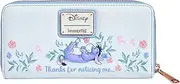 [Loungefly] Disney Winnie the Pooh Wallet Zip Around Clutch, Blue, Eeyore