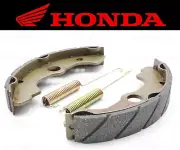 Set of (2) Honda Water Grooved FRONT Brake Shoes and Springs #45151-HC5-006