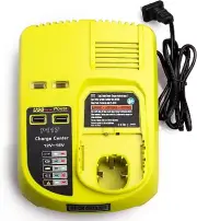 Dual Chemistry Charger Compatible with Ryobi 18V ONE+ Li-Ion Ni-Cd Ni-Mh Battery