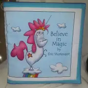 Classic Fabric/Cloth Children's Book, "Believe In Magic" Plush Primary Fantasy