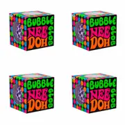 4PK Schylling Bubble Glob Nee Doh Squeeze Ball Kids Sensory Toy 6.4cm Asst. 3y+