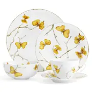 Michael Aram Butterfly Ginkgo Gold 5 Piece Dinnerware Set