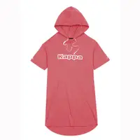在飛比找PChome24h購物優惠-KAPPA 義大利女吸濕排汗針織連帽衫 胭脂紅 台灣製 31