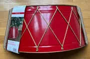 Ashland Christmas Tree Collar Noel 27”x 21.5”x10” Red Gold Trim Drummer Boy