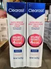 2pack Clearasil Benzoyl Peroxide Rapid Rescue Spot Treatment Acne Cream, 1 Fl Oz