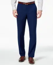 Kenneth Cole Reaction Mens Slim fit Suit Pants 42 X 32 Blue Stretch