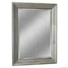 Deco Mirror Bathroom Vanity Mirror Deluxe Glass Framed Rectangular Brush Nickel