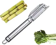 Sugarcane Peeler Pineapple Peeling Cutter - Stainless Steel Sugar Cane Peeler Slicer Kitchen Tool Gadget