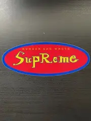 Supreme Murder She Wrote Sticker FW14 NOS New Rare