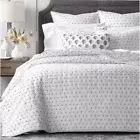 Sky Scallop REVERSIBLE Full/ QUEEN COVERLET Coverlet & 2 Shams Set