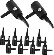 Alipis Plastic Locking Tire Chuck Valve Adapter 10pcs Air Pump Nozzle Attachments for Car Tire Inflator Air Compressor