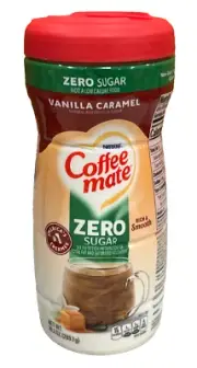Nestle Coffee Mate Zero Sugar Vanilla Caramel Coffee Creamer 10.2 oz