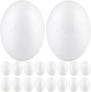HOODANCOS 50pcs Realistic Fake Chicken Eggs for Crafts Reusable Models for Easter Decorations for Party Favors and Creative Projects Blank for Custom Painting