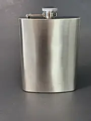 Stainless Steel Liquor Pocket Hip Flask Alcohol Whiskey Screw Cap 8 Oz