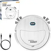 Robot Vacuum Cleaner, Automatic Sweeping Robot, Household Cleaning Machine, Indoor Use Sweeping Mopping Cleaner for Pet Hair, Hardwood Floor, Tile