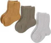 Totority 3 Pair Baby Socks Merino Socks Newborn Boys and Girls Socks Winter Warm Toddler Socks