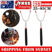 Marshmallow Roasting Sticks Extendable Fork BBQ Campfire Kids Fun Barbecue AUS