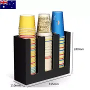 Paper Cup Dispenser Acrylic Holder Disposable Cup Straw Storage Box Cup taker
