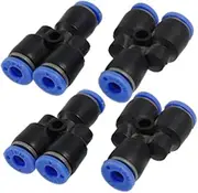 uxcell 4mm Y Union Tube Quick Connecting One Touch Fitting New
