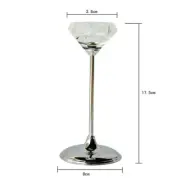 Bulk Lot x 6 Wedding Tealight Candle Votive Holder Glass Tall