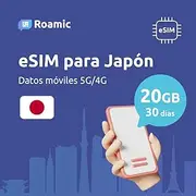 Roamic eSIM Japan for Travellers - eSIM for Japan - Mobile Data Volume in 5G/4G and High Speed Connection (20GB - 30 Days)