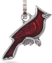 DANFORTH - Cardinal Zipper Pull - Handcrafted Pewter - Red - 1 Inch Wide Charm - Jacket Accessories - Made in the USA, Pewter, No Gemstone