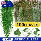2.4M Artificial Leaf Ivy Vine Fake Foliage Flower Hanging Garland Plant Party AU