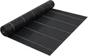 Weed Fabric Barrier Black, Weed Blocker Fabric, Woven Landscape Fabric, Garden Fabric Weed Barrier, Weed Control Fabric Ground Cover, Gardening Mat, 1x200 m PP