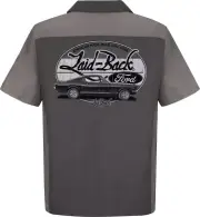 Mustang Fastback Mechanic Shirt in Gray - One of our COOLEST Shirts! Free Ship!