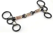 Horse Bit, Horse Bits Horse Chew Copper Wire Wrapped Month Stainless Steel Training Bit Snaffle Bits for Horses Horse Supplies