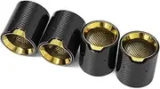 Compatible For BMW M2 M3 M4 Carbon Fiber Tailtip G80 G81 G82 G83 G87 Exhaust Tip Muffler Tip Nozzle Exhaust Head(Gold)