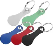 SEWACC Metal Shopping Trolley Token Keyring 5pcs Set for Easy Access to Shopping Cart Decorative Keychains