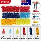 240PCS T-Tap Electrical Wire Quick Splice Terminals Cable Crimp Connectors Kit