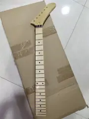 Gloss Banana Headstock Electric guitar neck part 22 fret maple Fretboard Dot