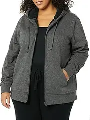 [Amazon Essentials] Women's Sherpa-Lined Fleece Full-Zip Hooded Jacket (Available in Plus Size)