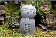 Garden Statues,Jizo Garden Statues,Resin Buddha Art Sculptures Praying Outdoor Statue Cute Sculptures Ornaments,Perfect Buddha Garden Figures Figurines Yard Art Decorations