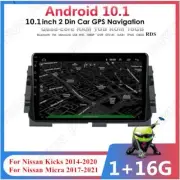 10.1''Android 10.1 Car GPS Player 1+16G For Micra 2017-2021 Nissan Kicks 2014-20