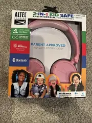 Altec Lansing MZX4400-PNK 2-in-1 Kid Safe Wired & Wireless On-Ear Headphone