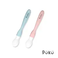 在飛比找PChome24h購物優惠-【PUKU 藍色企鵝】矽膠餵食湯匙(靜藍/霧粉)