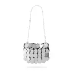 [Rabanne] Rabanne Mini Sparkle Layered Bag ONE SIZE SILVER