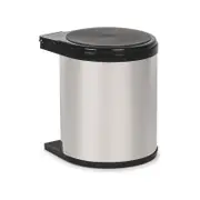 Practa 12L Chrome Swing Bin