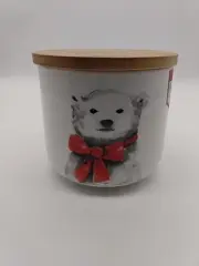 Porcelain polar bear canister